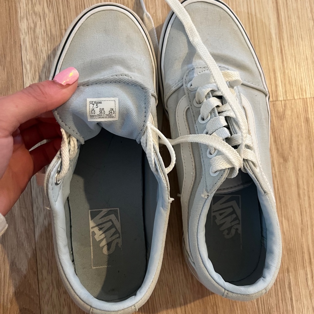 light blue vans